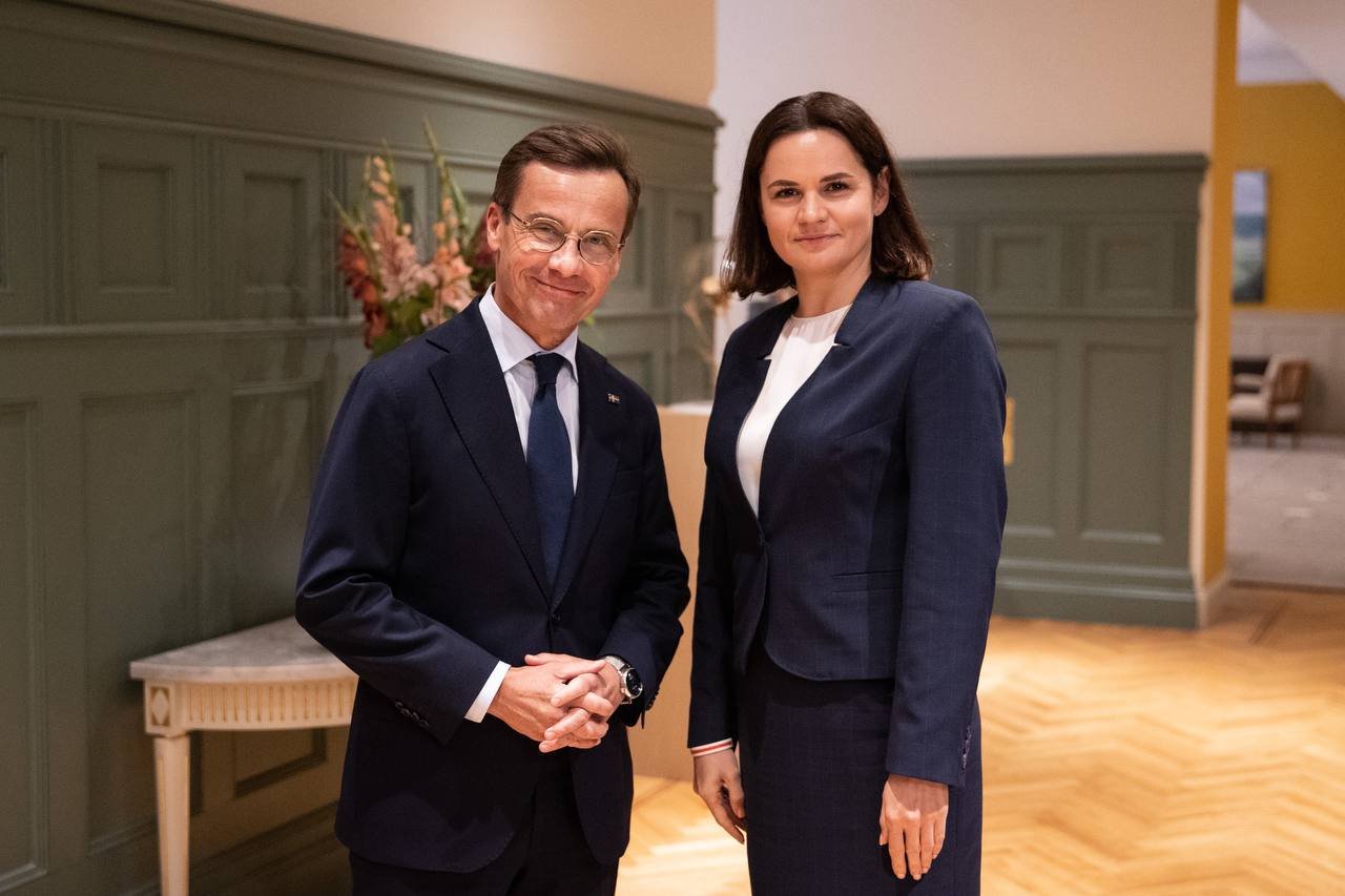 Sviatlana Tsikhanouskaya Called On Swedish Prime Minister Ulf