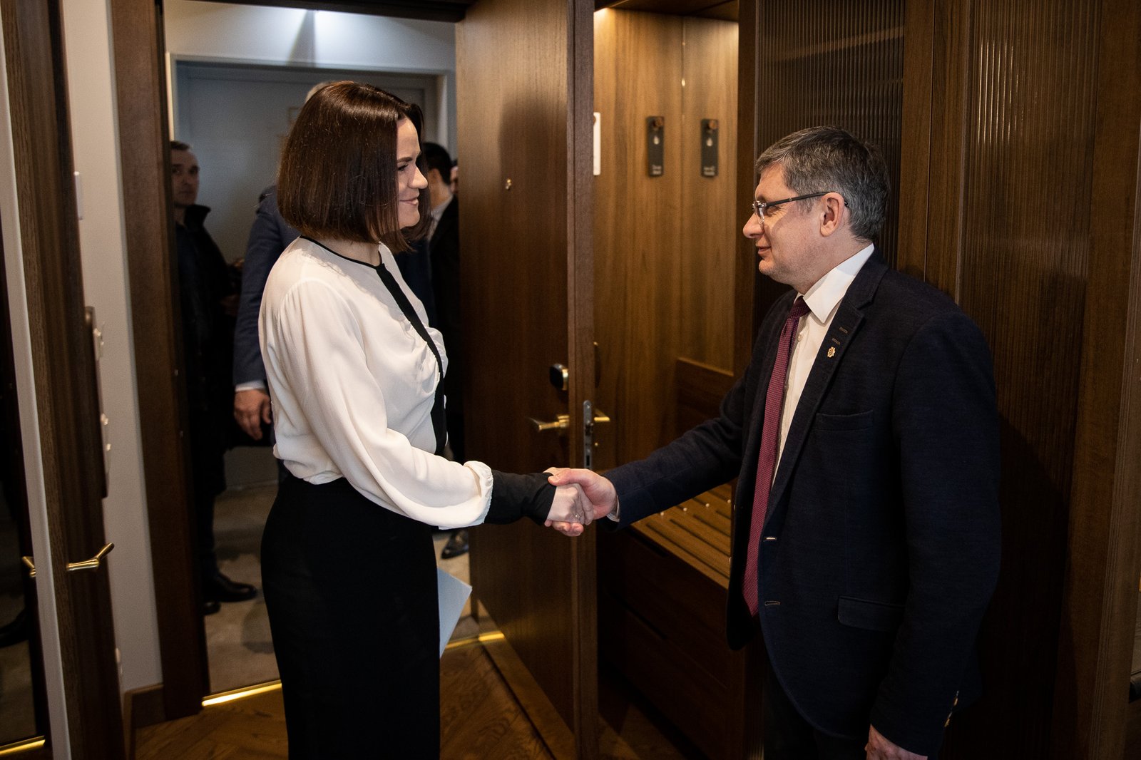 Cветлана Тихановская встретилась со Спикером Парламента Молдовы Игорем ...